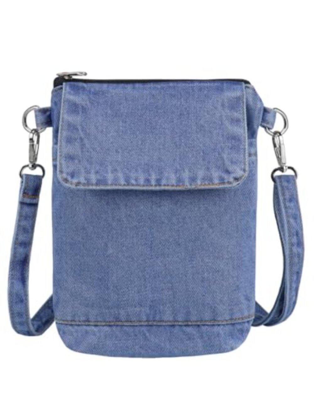 Denim Crossbody Phone Purse Small Adjustable Strap Shoulder Bag